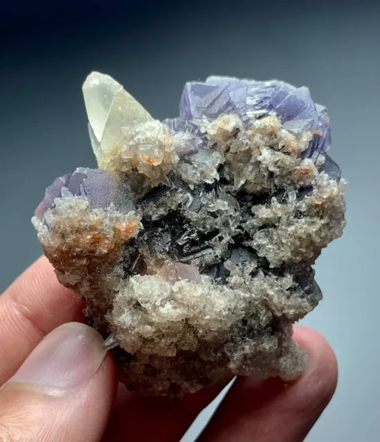 262 Carats Fluorite Crystal W.Calcite Specimen From Pakistan