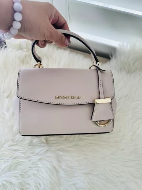 Michael Kors Ava Extra-Small Saffiano Leather Crossbody in Soft