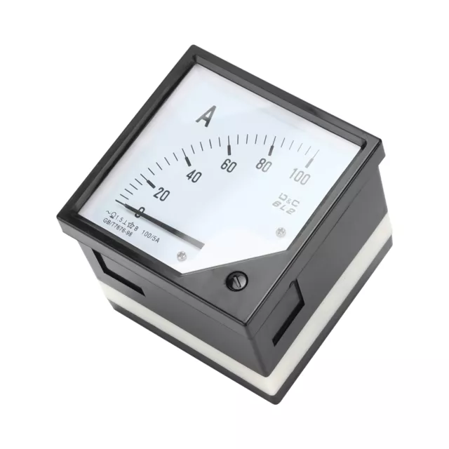 100A/5A Analog Panel Ammeter AC Pointer Needle Panel Meter For DC Circuits And
