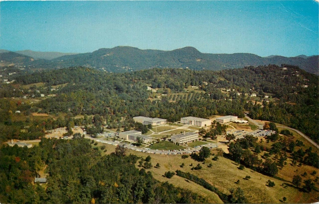 Asheville Biltmore College North Carolina NC aerial view Postcard