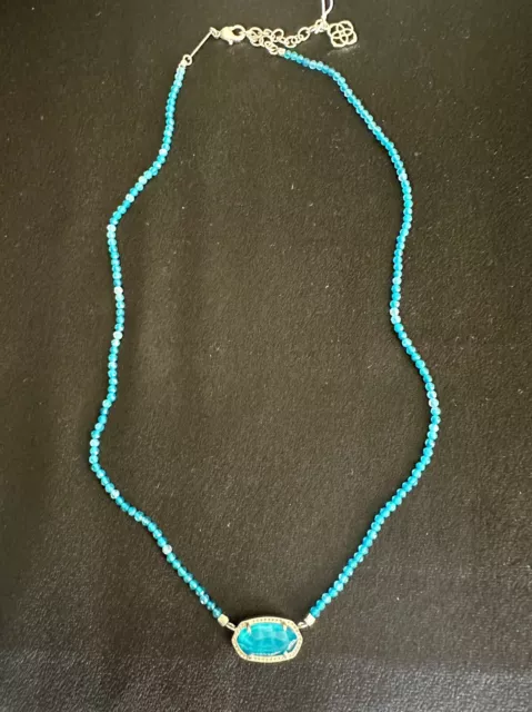 Kendra Scott Elisa Beaded Turquoise Delicate Necklace