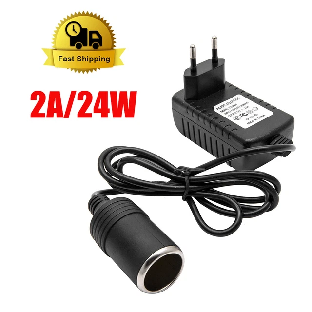 AIV Strom Adapter Spannungswandler 220/230V Steckdose auf 12V Zigarettenanzünder