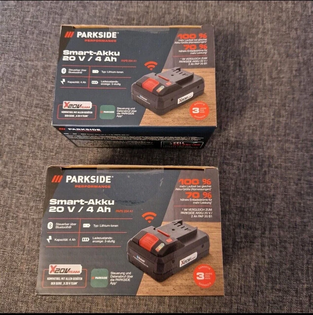PARKSIDE PERFORMANCE 20V 4Ah Akku Batterie Smart Home Bluetooth Neu #