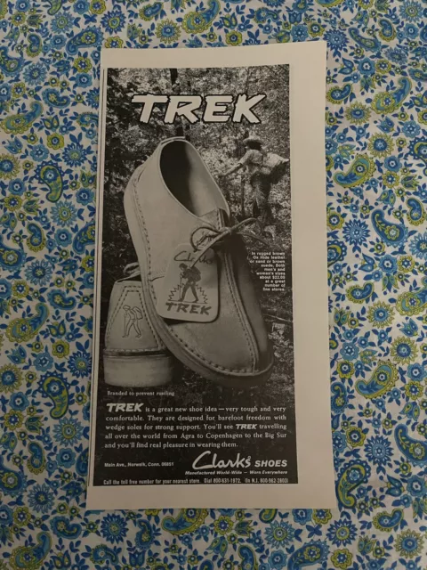 1972 CLARKS TREK Shoes Print Ad vintage 70s $5.99 - PicClick