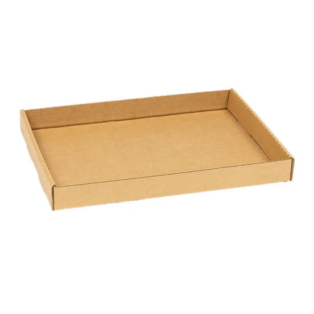 Inno-Pak 091648405 Kraft 16" x 12" x 1.75" Serving Tray - 50 / CS