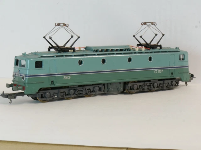 Locomotive électrique LIMA HO – CC 7107 SNCF – Réf. 208029LG (2) – Occasion Bon état