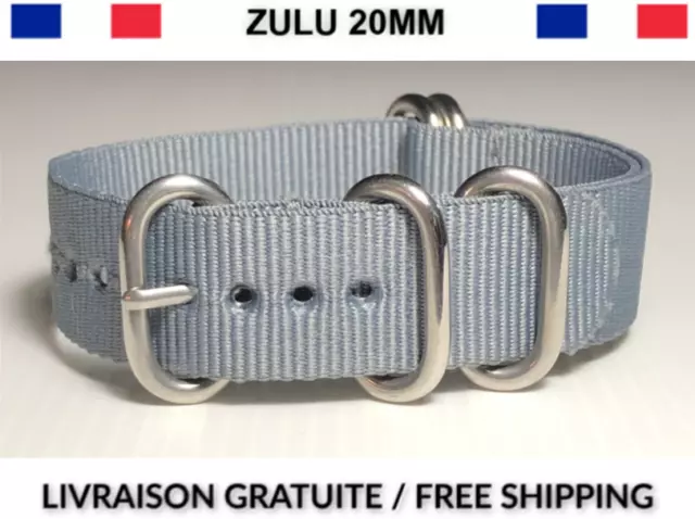 ★ 20Mm Zulu ★ Bracelet Montre Sangle Band Nylon Watch Strap Military Fashion 007