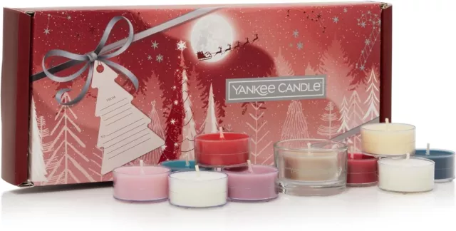 Set regalo Yankee Candle 10 Candele Profumate e 1 Portacandele Collezione