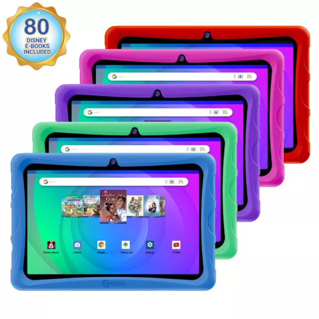 Contixo K103B 10" Inch Kids 64GB Android Tablet w/ Disney eBooks Wi-Fi Camera