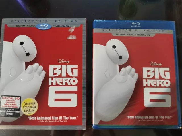 DISNEYS BIG HERO 6 (Blu-ray/DVD, 2014) 2 Disc Combo - Brand New