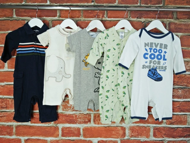 BABY BOY BUNDLE AGE 3-6 MONTHS GAP H&M CONVERSE etc ROMPER BABYGROW INFANT 68CM