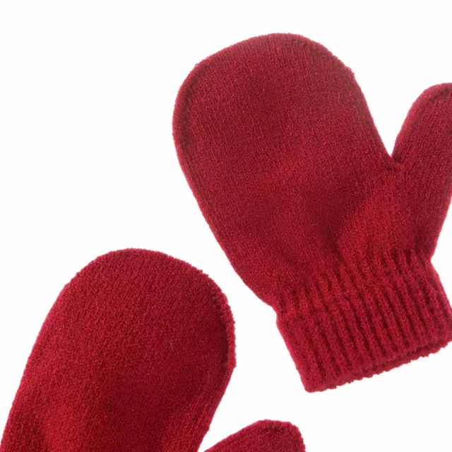 Solid Color Winter Children Boys Girls Hat Scarf Gloves Set for Kids 0-3 Years 3