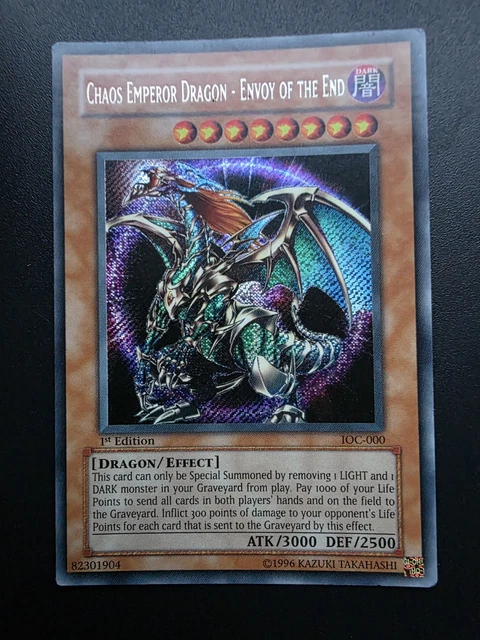 Yu-Gi-Oh! Japanese Chaos Emperor Dragon - Envoy Of The End Secret Rare -  QCLP-JP016 - Lightly Played Japanese Yugioh