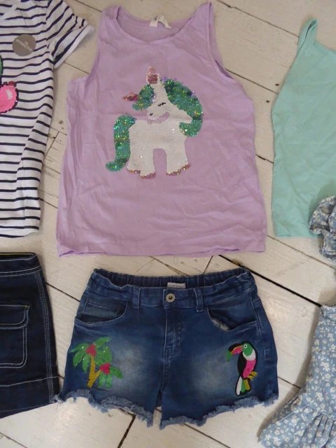 Pacchetto estivo per ragazze età 9-10 anni - Zoo blu, Jasper Conran, M&S, H&M - Nuovo 3