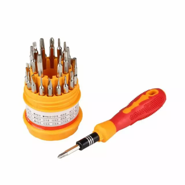 MorningVale Jackly Magnetic Screw Driver 31 in 1 Tool Kit (Yellow) 2