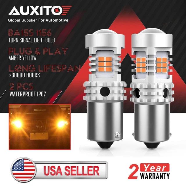2X BA15S 1156 Canbus LED Turn Signal Light Bulb for Nissan Pathfinder 1999-2004