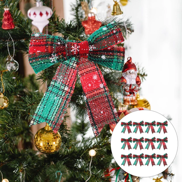 Polyester Weihnachtsbogen Weihnachtsschleifen Für Kränze Krawatte Weihnachtsbaum