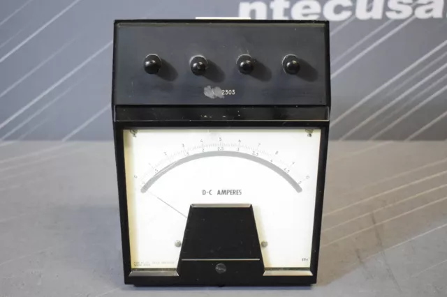 Westinghouse 2303 DC Amperes Analog Panel Ammeter 0-10A