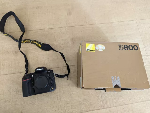 Mint Nikon D800 36.3MP FX Digital Camera BodyShutter Count 14
