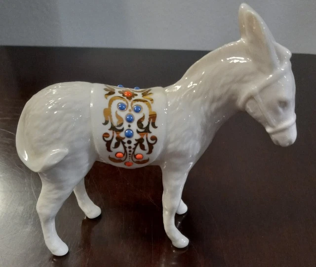 RARE Vintage Lenox China Jewels NATIVITY DONKEY MULE ~ MINT
