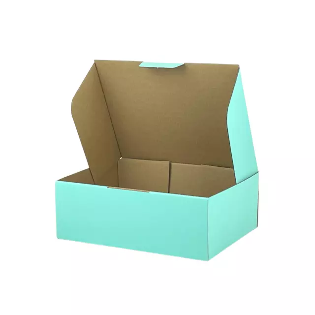 Mailing Box 250 x 190 x 90mm Diecut Mint Blue for 3kg Large Satchel B346