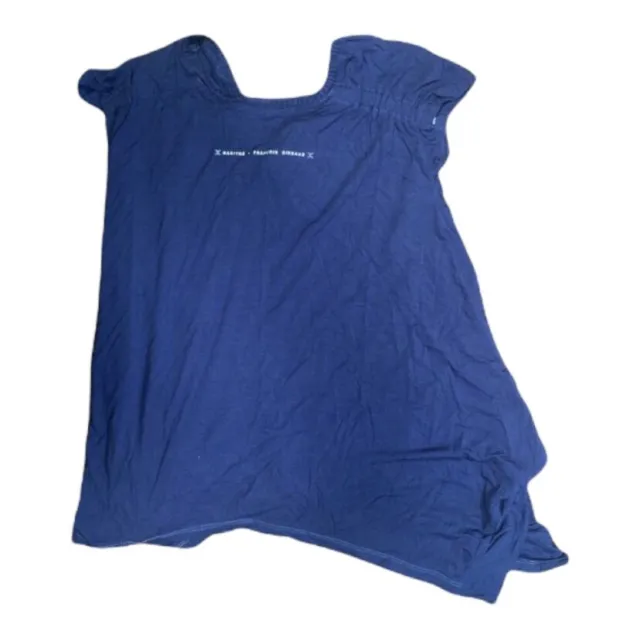 T-shirt pull on blu navy a maniche corte Girbaud bambina età 8-16 anni taglia