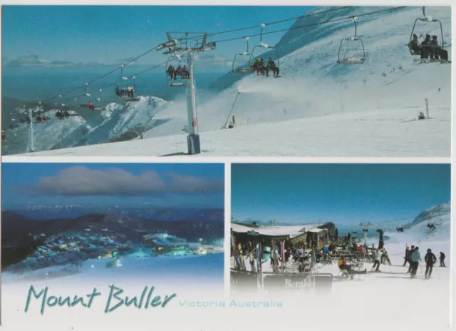 Australia VICTORIA VIC Snow Ski Fields MOUNT BULLER Nucolorvue postcard c1990s