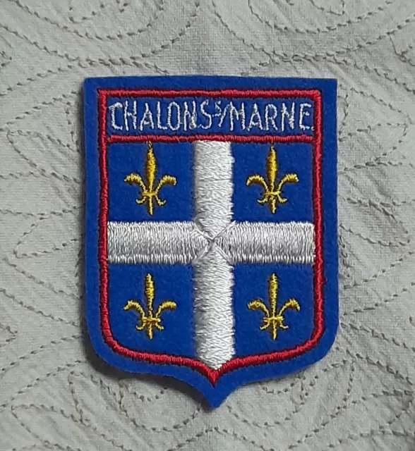 Ecusson brodé  de Châlons-sur-Marne (51)