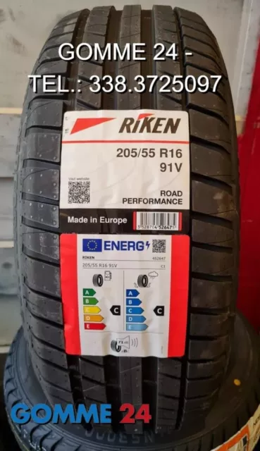 Pneumatici estivi 205/55R16 91V RIKEN by Michelin gomme  DOT2023 nuove 2055516