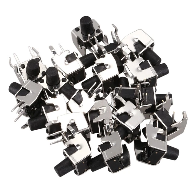20pcs Momentary Right Angle Tactile Pressure Switch 6 x 6mm x 8mm N1H31308