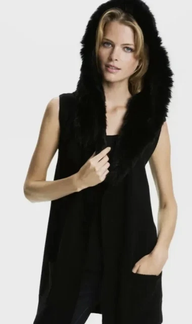 Theory 'Nayeli F.' Genuine Rabbit Fur Hood Sweater Theory 'Nayeli F.' Genuine Rabbit Fur Hood Sweater