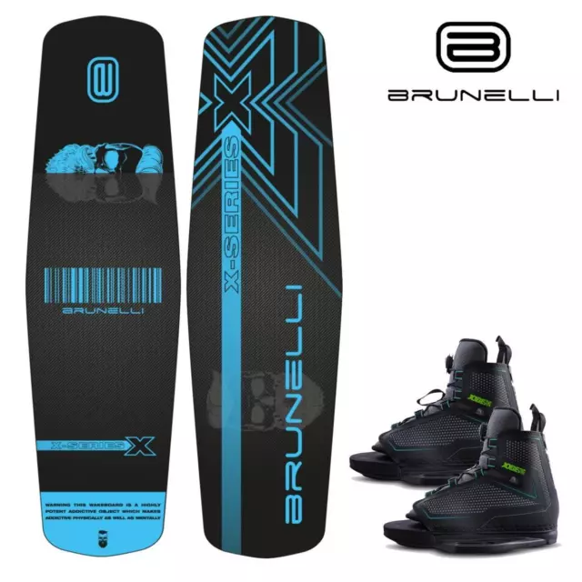 BRUNELLI Bois Flexible Pro Cablepark Wakeboard Set 136cm Jobe Maze Fixation