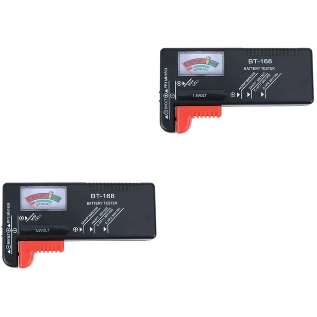 2x tester batteria riutilizzabile accurato organizzatore batteria per batteria D AAA 1,5 V