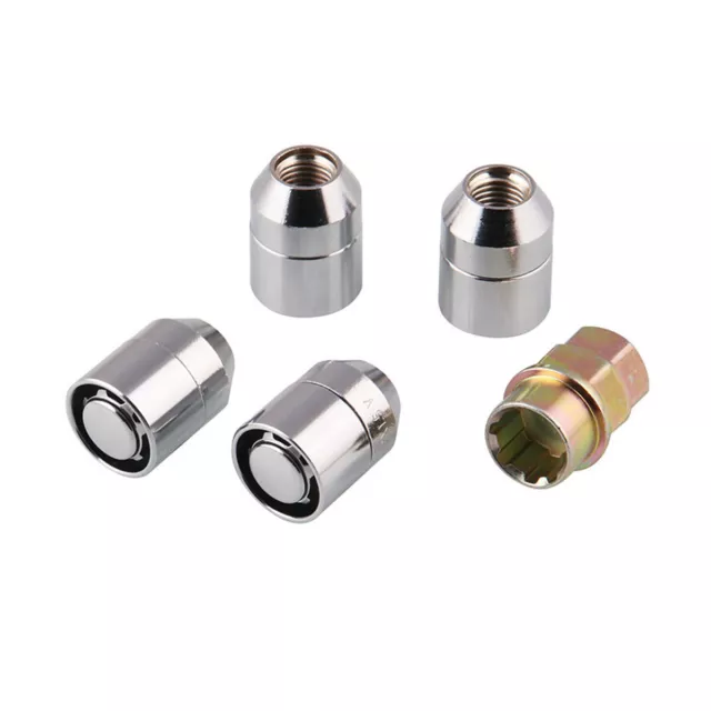 Alloy Steel Anti Theft Security Lock M12x1.5 Nut Wheel Lug Nut 1X Key+4X Locks