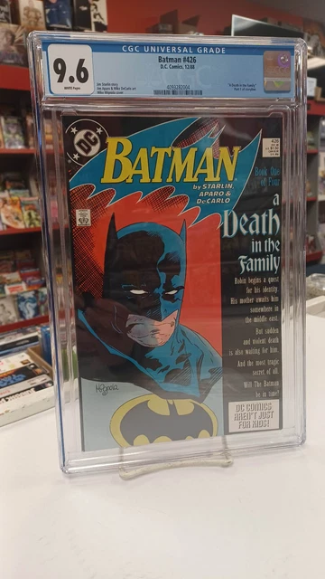 BATMAN #426 (DC Comics, 1988)  CGC Graded 9.6 ~DEATH IN THE FAMILY ~White Pages