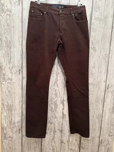 Men’s Hackett London Bespoke Brown Jeans Trousers Pants Chinos W31 L32