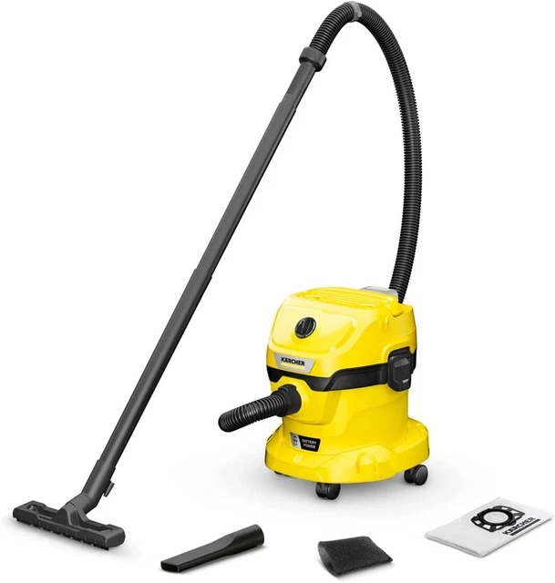 Kärcher Aspiratore Solidi-Liquidi WD 2 Plus V-12/4/18/C, Filtro a 12 litri