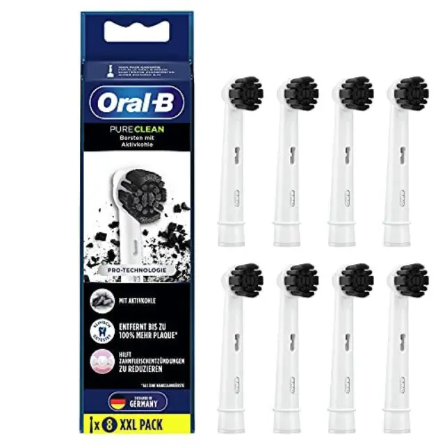 (TG. 8 Unit  (Confezione da 1)) Oral-B Pure Clean - Set di 8 testine per spazzol
