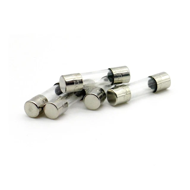 5x Fusibles verre 5x20mm Rapide F1A - 1A - 250v - 21fus025