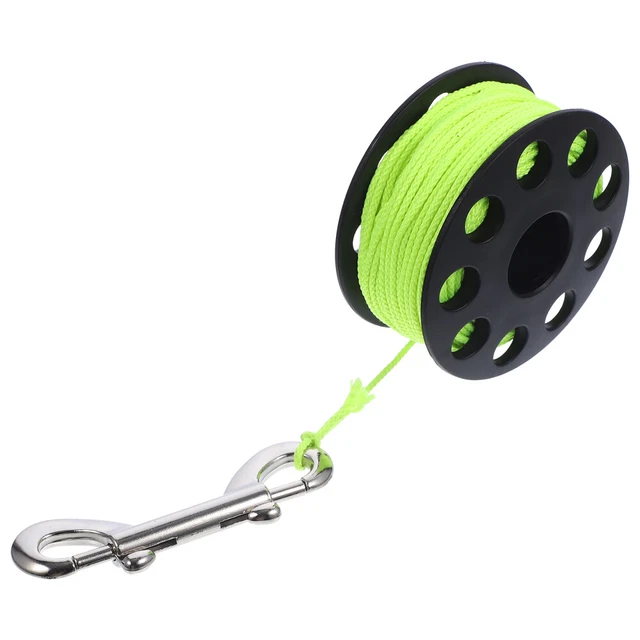 Moulinet De Plongée étanche 6 Trous - Aluminium - SS316 Anti-torsion - Pour Sécurité Sous-marine, Plongée, Snorkeling - 11