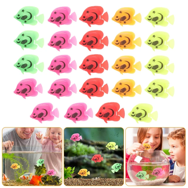 72 PCS MINIATURE De Poisson D'aquarium Réaliste Petit Jouets EUR 16,59