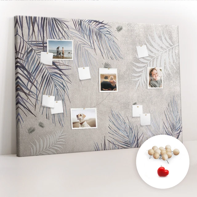 Décoratif Tableau D'affichage Tableau En Liège 60x40 Bouchons De Vin En Bois