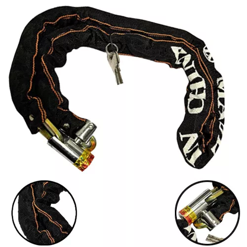 Heavy Duty Strong Motorcycle Motorbike Bike Security Chain And Padlock Lock