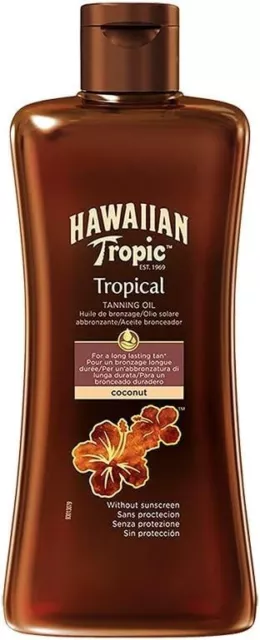 Hawaiian Tropic by Hawaiian Tropic Tanning Oil Dark 200ml