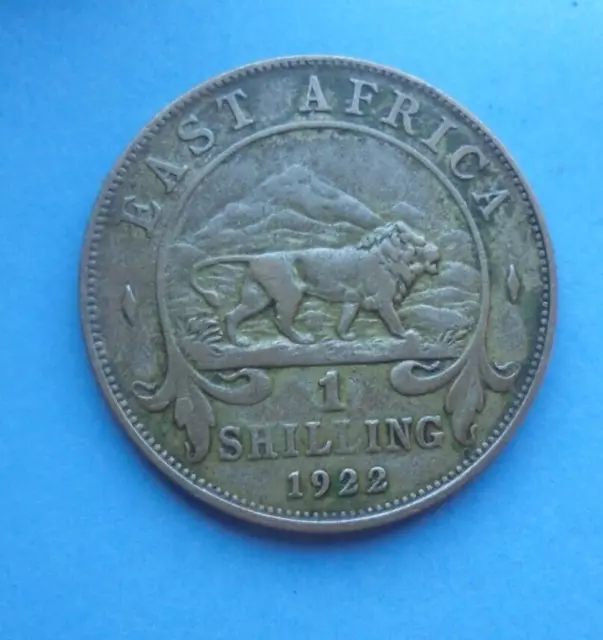 East Africa, 1922 Shilling, George V, as shown.