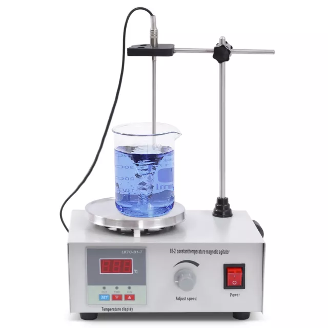 2000ml Digital Magnetic Stirrer Lab Hotplate Mixer Stir Bar w/ Heating Plate USA