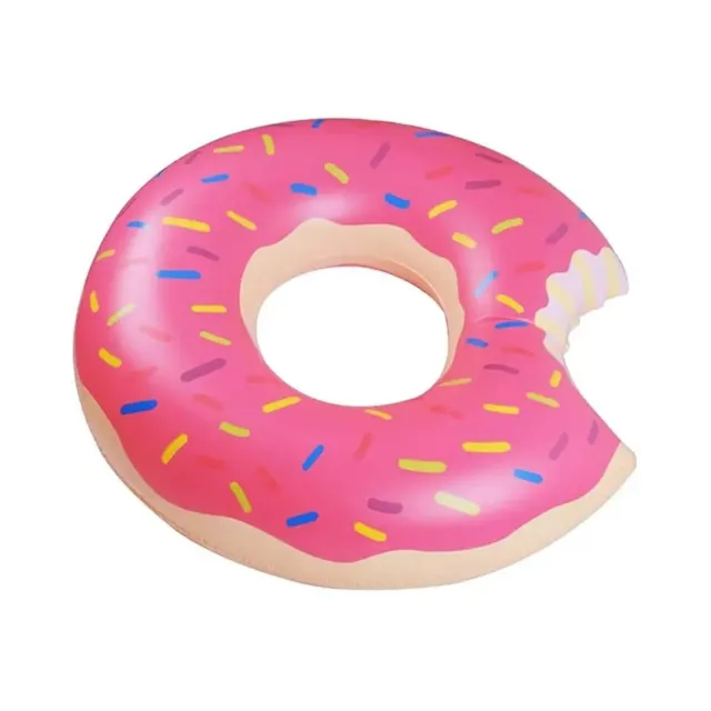 Inflatable Donut Swim Ring Swimming Pool Lounger Beach Ring Swimming Float(70CM)