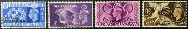 Tangier Morocco Agencies 1948 Olympic Games Very Fine Used