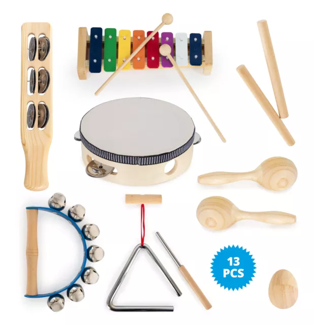 Teile 13 Percussion Kinder Spielzeug Set Musik Musikinstrumente Instrument bunt