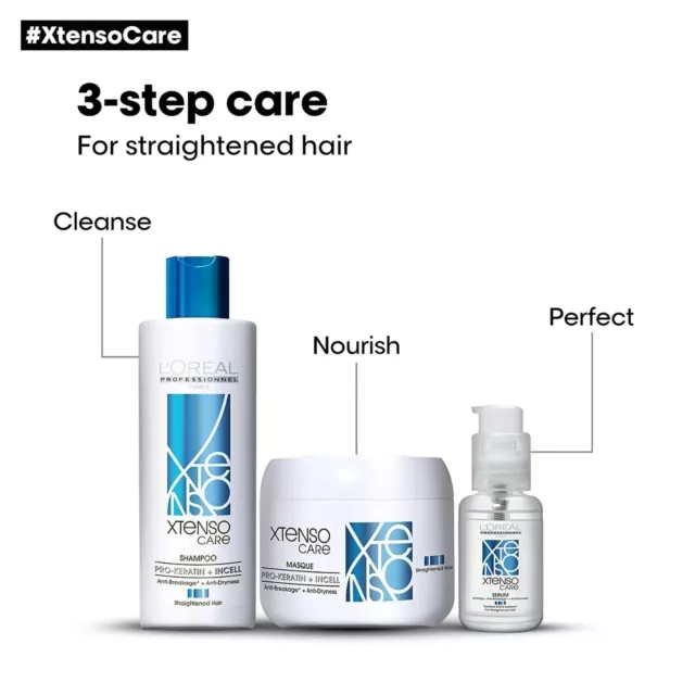 Loreal Professionnel Xtenso Care Shampooing 250 ml + Masque 196 g + Sérum 50 ml 2